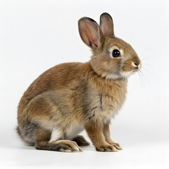 Obraz premium rabbit in a transparent or white background