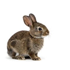 Fototapeta premium rabbit in a transparent or white background