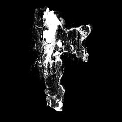 Wall Stains Texture Isolated on Alpha Background &ndash; Transparent Dirty Spots, Mold, and Grunge Marks

