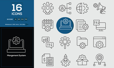 Management System Set of high-quality icons that are suitable for Management System . And change your next projects with minimalist icon design, perfect for websites, mobile apps, books, social media.