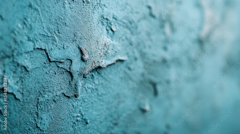 Poster this image showcases a close-up view of a textured aqua wall, highlighting its unique cracks and imp