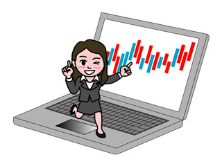 壱A：ノートPCでNISA投資の複利運用をする会社員女子_CS3 2025_0610_039