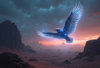 Desert Colorful Eagle Natural Landscape