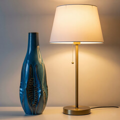 lamp on a table