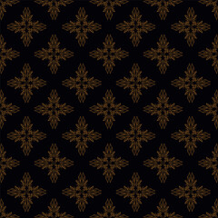 Artistic simple branches flowers peonies, dahlia and buds with leaves seamless pattern. Vector hand drawn. Retro, vintage, pastel print. Template for design, fabric, fashion, wallpaper, textile
