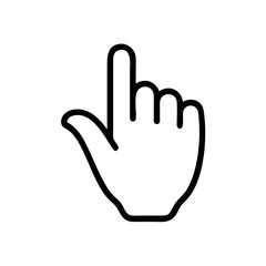 hand cursors icon on transparent background for web and graphic design