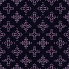 Vintage seamless floral pattern background, abstract leaf flower.