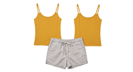 Summer Outfit Tank Tops and Shorts.