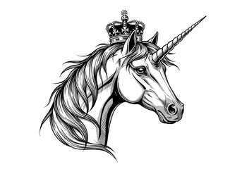 black horse vector illustration