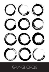 Modern black grunge brush stroke