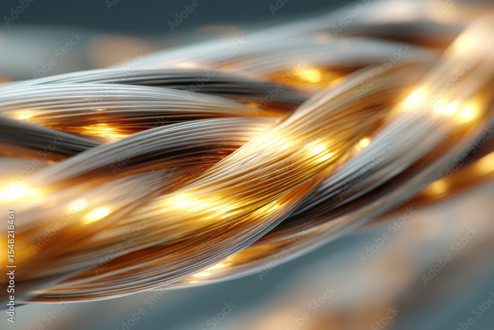 Poster translucent cylinder distorting soft light beams in mesmerizing patterns of color and flow