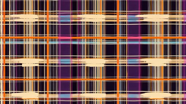 Colorful Seamless Plaid Pattern Vector Texture for Fabric Wallpaper Design