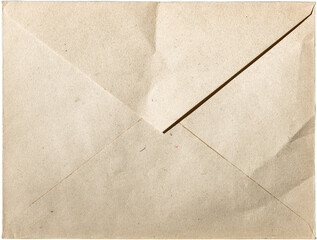 Papel arrugado. Sobre de carta  arrugado y quemado blank grunge burnt paper envelope. old vintage...