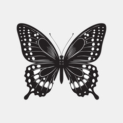 Elegant Butterfly Silhouette Vector Design, Black and White Butterfly, butterfly pattern, t-shirt design butterfly, Decorative Butterfly Silhouette Artwork, butterfly shape, silhouette animal,