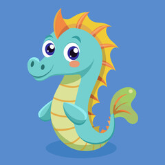 snake, cartoon, animal, vector, illustration, reptile, green, dragon, cute, sea, fish, serpent, fun, nature, seahorse, isolated, symbol, funny, art, 2013, character, wild, comic, horse, water