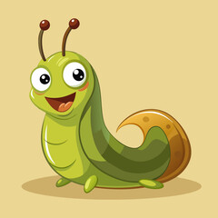 funny cartoon caterpillar