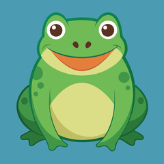 green frog cartoon