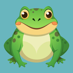 green frog cartoon