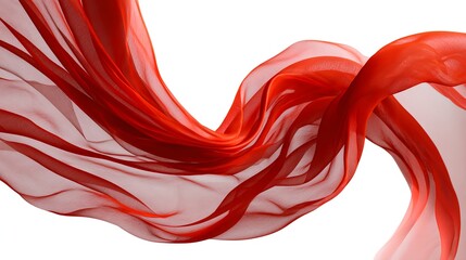 Flowing Red Fabric