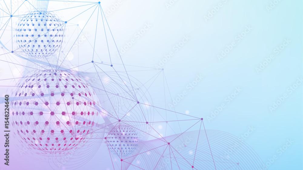 Fototapete quantum computing. quantum processing. artificial intelligence quantum computer technology concept. 