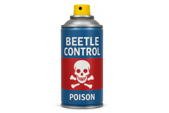Beetle control poison spray can with transparent background - Powered by Adobe