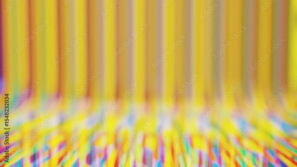 Aufkleber abstract animated background. moving multicolored blurred stripes. 3d render looped animation