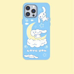 Cute phone case template design