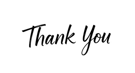thank you typography design, thank you font design, thank you lettering art, hand lettering thank you black, brush script thank you black, calligraphy thank you typography, serif thank you font, sans 