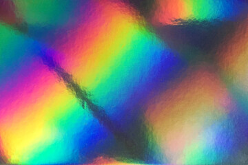 Fondo holografico. Distintos colores. holographic real texture in rainbow colors, colorful iridescent surface.
