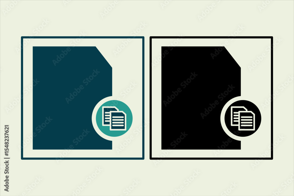 Poster copy file icon. icon related to ui elements. suitable for web site, app, user interfaces,element, pr