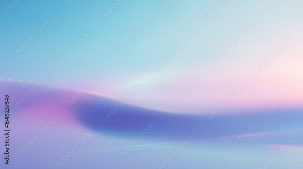 Poster serene abstract pastel gradient with subtle waves and soft hues