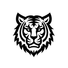 vector logo tiger head mascot  