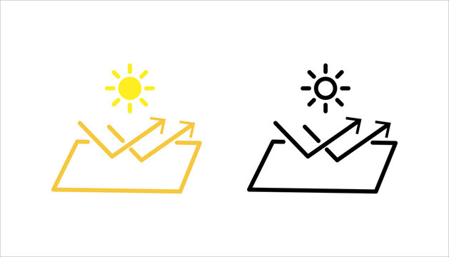 Sun Proof Icon set. Vector Symbol Design Illustration
