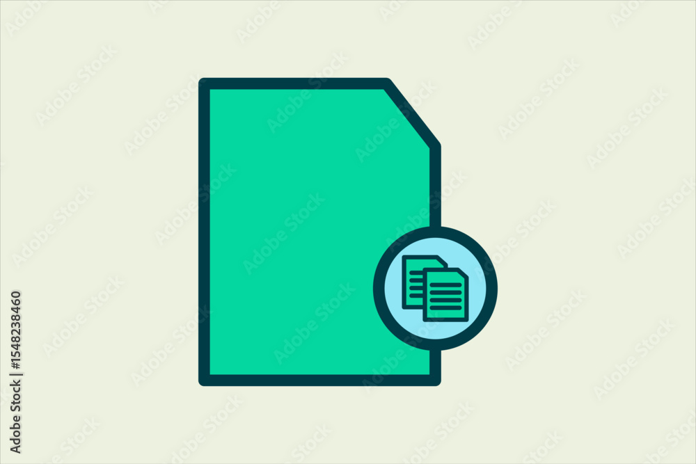 Poster copy file icon. icon related to ui elements. suitable for web site, app, user interfaces,element, pr