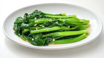 Stir-fried vegetables with garlic