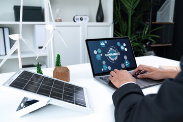 Compliance system for brisk online corporate business to meet quality standard
