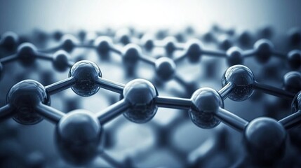 Detailed molecular structure of a crystalline material.