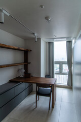 home office in the apartment