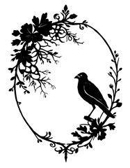 Elegant Ornate Square Frame - Vintage Flourish Vector