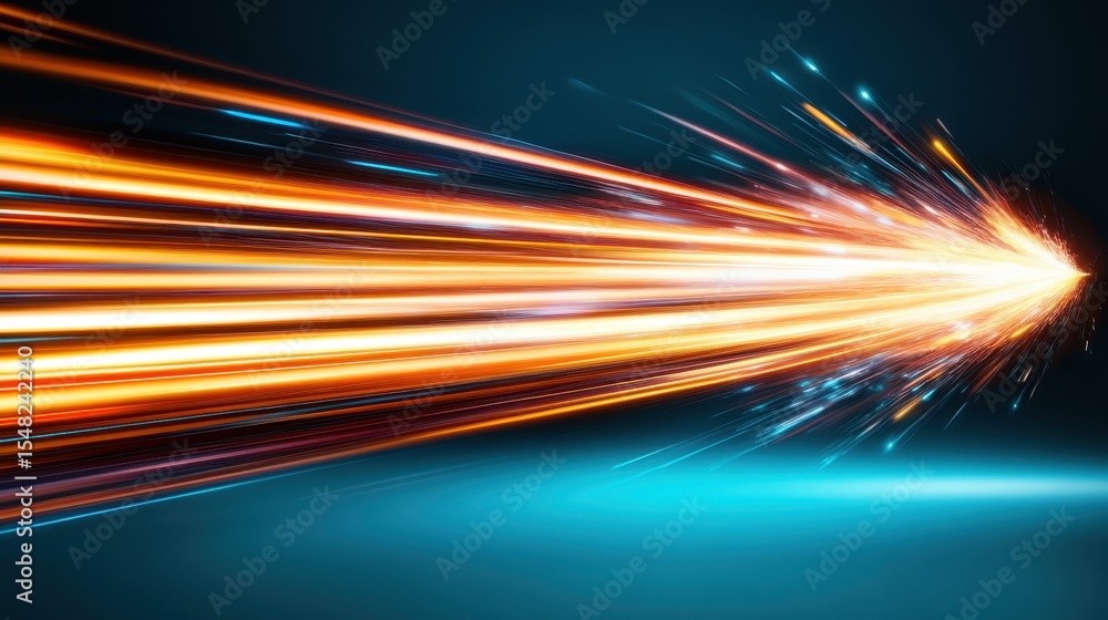 Aufkleber an abstract image showcasing a dynamic burst of colorful light, filled with energy and movement, rep