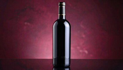 Wine Bottle with Elegant Label Classic Design Premium Quality Vintage Style

