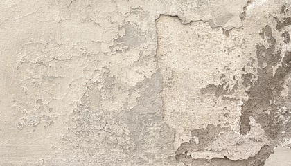 Sierkussen Verweerde muur Old damaged plaster wall with flaking paint showing concrete underneath  © Kornienko Alexandr