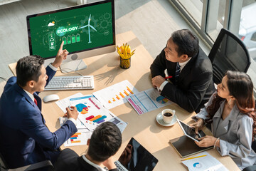Computer Software Leading the Way in Green Business strategy and Sustainability, promoting...