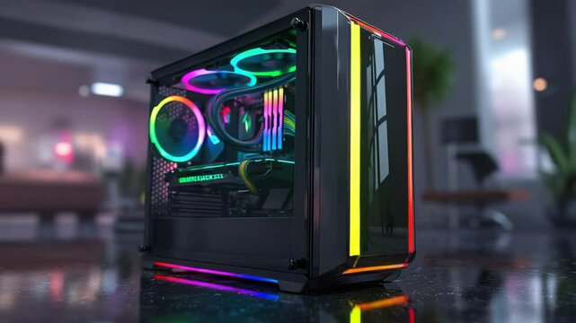 Sleek, RGB-lit PC Case