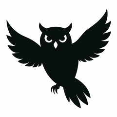 eagle owl silhouette