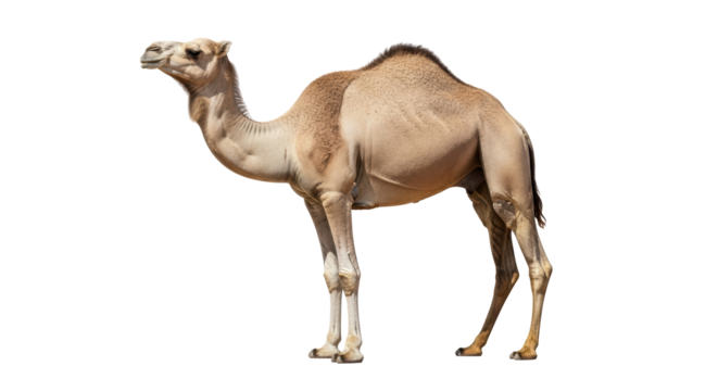 Isolated Arabian Camel Standing