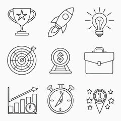 set of icons for business