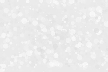 Clear, light bokeh background. Scalable vector illustration. Pattern with circles of different scale and transparency with overlap. White, grey background for banners, web pages, ads, Wallpapers