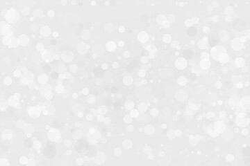 Clear, light bokeh background. Scalable vector illustration. Pattern with circles of different scale and transparency with overlap. White, grey background for banners, web pages, ads, Wallpapers