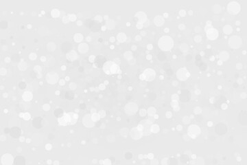 Clear, light bokeh background. Scalable vector illustration. Pattern with circles of different scale and transparency with overlap. White, grey background for banners, web pages, ads, Wallpapers